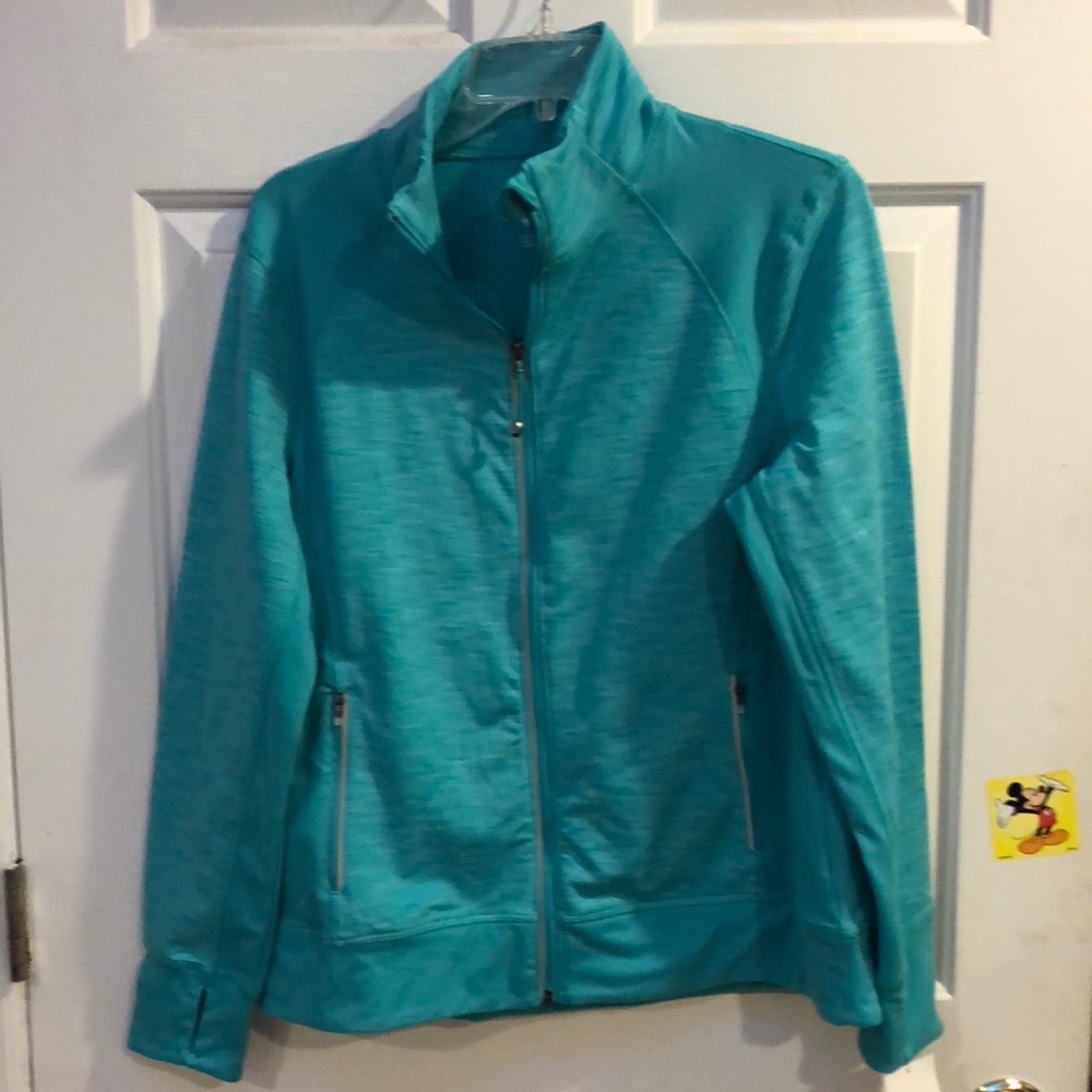 Ladies large tangerine workout jacket